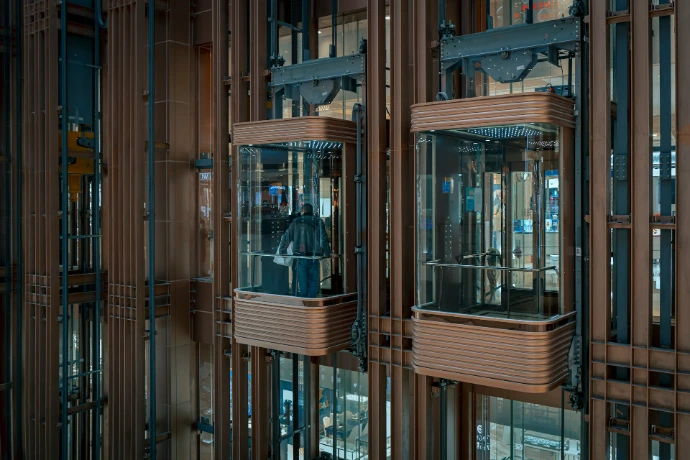 a tall building with a clock inside of it