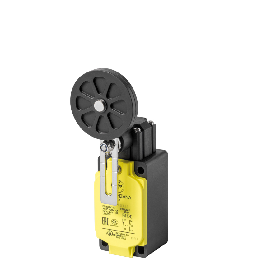 Adjustable ø50 rubber roller lever