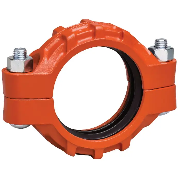 Victaulic Style 77 Flexible Coupling with Grade T Nitrile Gasket for hydraulic elevator pipe connection