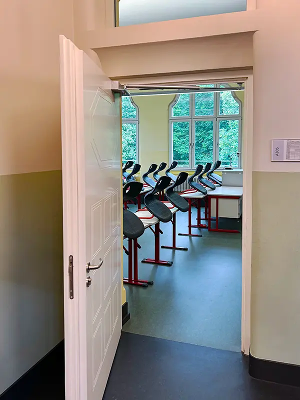 application of gas spring on doors