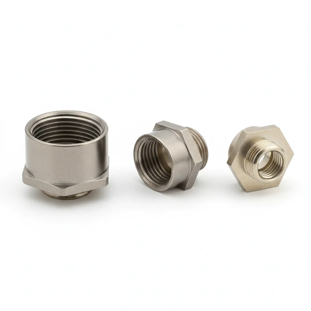 [194.3XX] Metal/Plastic NPT-to-Metric Thread Adapter – Industrial NPT-to-Metric Connector | NPT Male to Metric Female