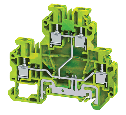 CYDLG4(I.S) - 4 mm² Screw Clamp Double Level Ground Terminal Block
