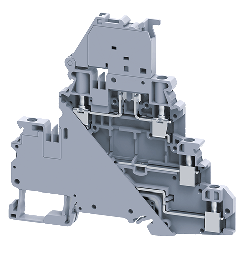 [CYDLF4] CYDLF4 - 4 mm² Screw Clamp Screw Clamp Double Level Fuse Terminal Block