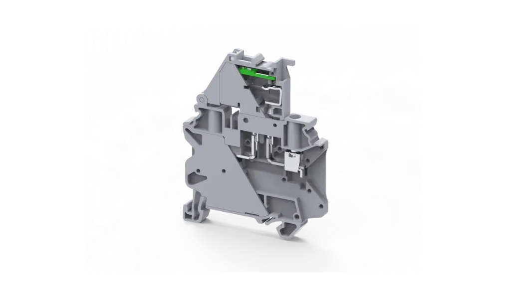 CYF4L6-60V - 4 mm² Screw Clamp Fuse Terminal Block with 6-60V LED Indication