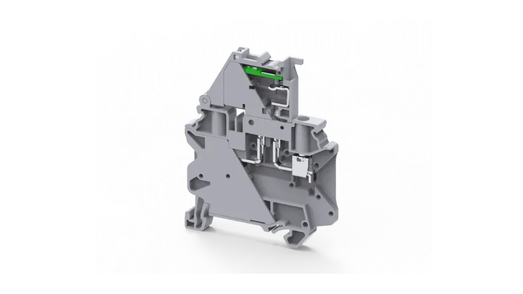 CYF4L110-240V - 4 mm² Screw Clamp Fuse Terminal Block with 110-240V LED Indication