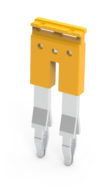 [JX2.5/2] JX2.5/2 - Pluggable Type Jumper, 2 Pole, Insulated, in Orange Color